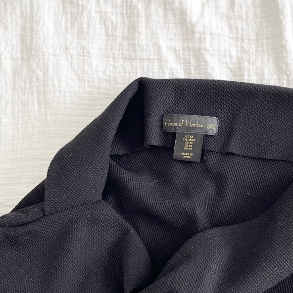 Black, Asymetric Top, Cotton, Long Sleeve, Medium - Picture 5 of 7